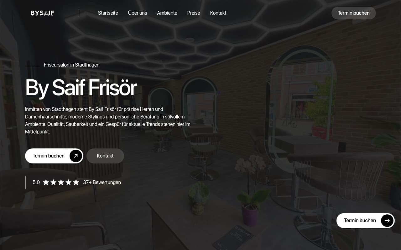 Website By Saif Frisör Stadthagen – von BBR Management umgesetzt