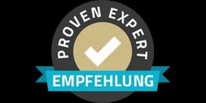 ProvenExpert Empfehlungssiegel für Bewertungen und Vertrauenssignale